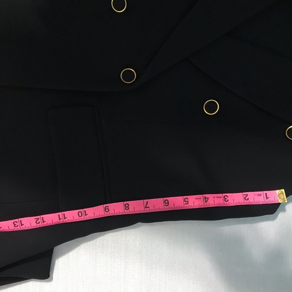 Club Monaco Size S Sleeveless Blazer Vest Professional Career Formal Black - Picture 7 of 12